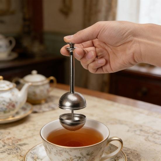 Stainless Steel Tea Infuser with Long Handle Reusable Loose Leaf Tea Strainer