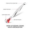 1× #7g/10g/18g/28g S-shaped Oblique Cut Angle Flash Iron Plate Lure  Fishing Baits Trolling Red Heart Metal Jig Sea Fishing Lure