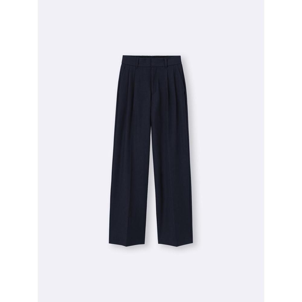 Gu By Uniqlo Tuck Wide Pants+ec  Length 80.0cm 