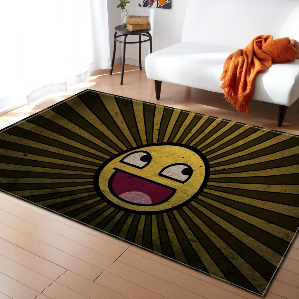 Creative Living Room Carpet Bedroom Dining Room Floor Mat Pattern Size