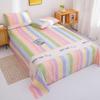 Hautfreundliches Spannbettlaken Einfacher Stil Bettlaken Bedruckte Bettwäsche Zuhause Flaches Bettlaken roupa de cama (Kissenbezug muss bestellt werden)