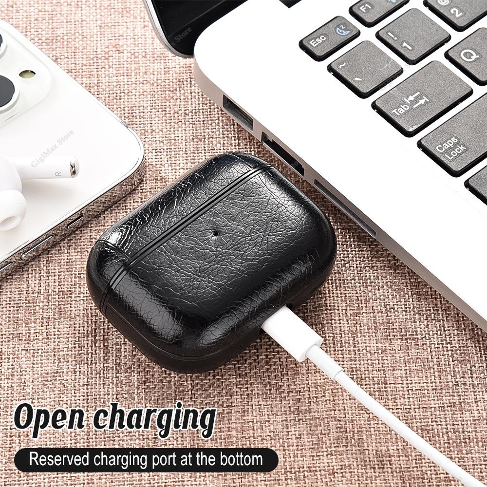 Leather Headset Cover For Airpods Pro 2 3 4 Case Wireless Earphone Case For Airpod Pro 2 Pro 2nd 3rd Airpod 3 Charging Bag Funda