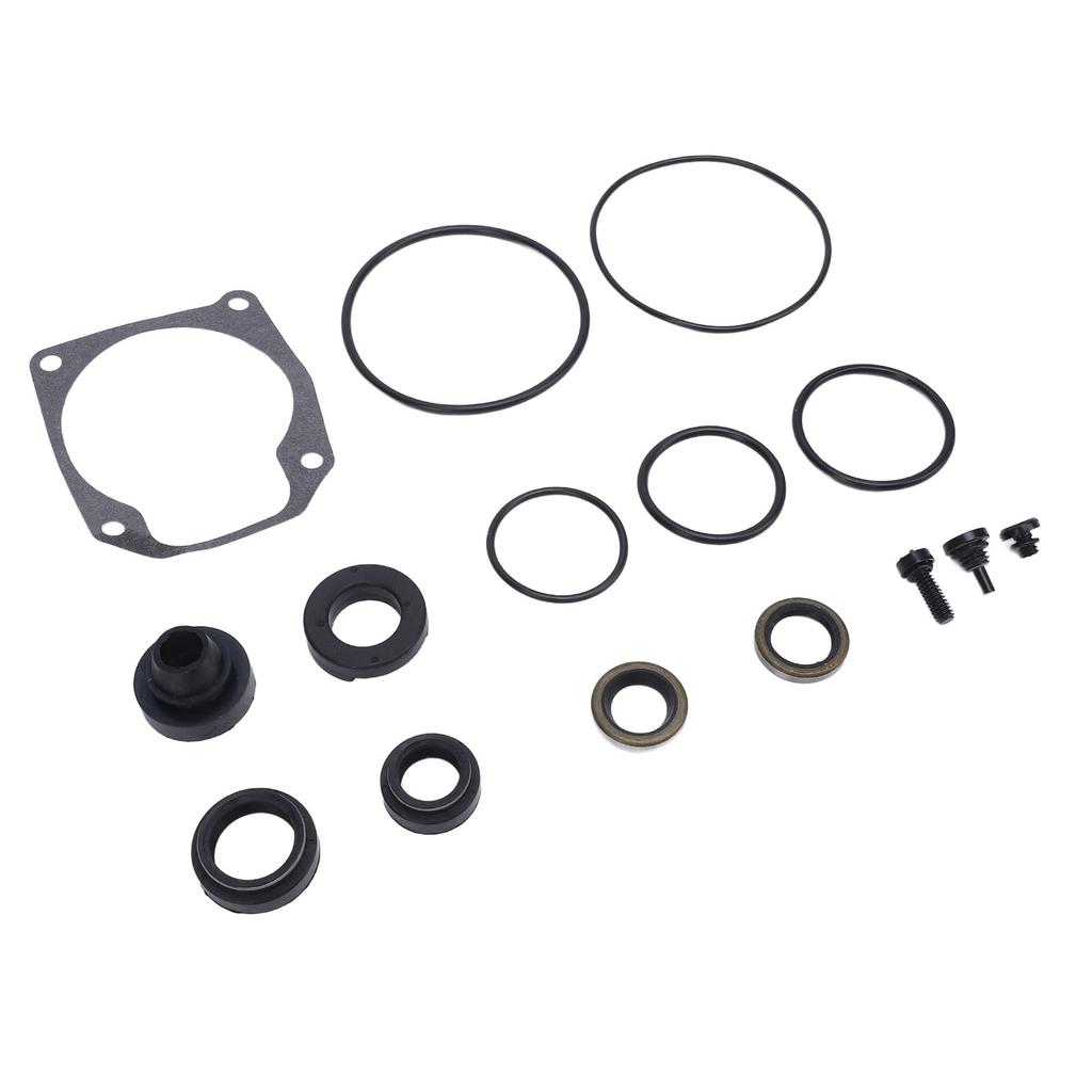 Lower Unit Gearcase Seal Kit Superior Sealing Metal Rubber High Performance 433550 for 25 40 48 50 Hp Outboard Motor