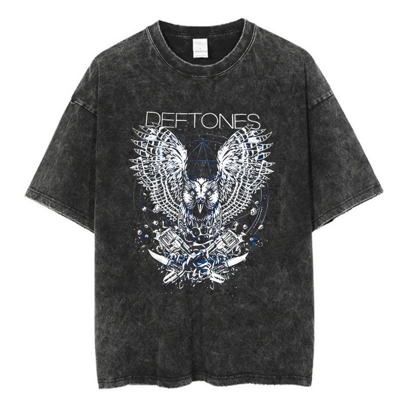 Deftones Band-Diamond Eyes Music Album Cover T-Shirt Metal Rock Clothes Cotton Vintage Short Sleeve Tees For Women Plus Size Tops