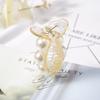 Korean Rainbow Hair Clips Claw Crabs Mink Fluff Hair Ball For Barrettes Bun Hair Clamps Pearl Hairpin Ponytail Hair Accessories