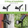 4LED Outdoor Solar Lights Lawn Ground Lamp Waterproof Landscape Solar Spotlights Pathway Garden Light Walkway Driveway Decor New