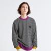 CUSTOMUS Stripe & Rib Color Mix Oversized Sweatshirt Cxs22Skmt273