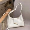 Retro Glossy Delicate Crossbody Bag Women High Grade Buckle Zipper One Shoulder Bags Ladies Versatile Commute Underarm Handbag