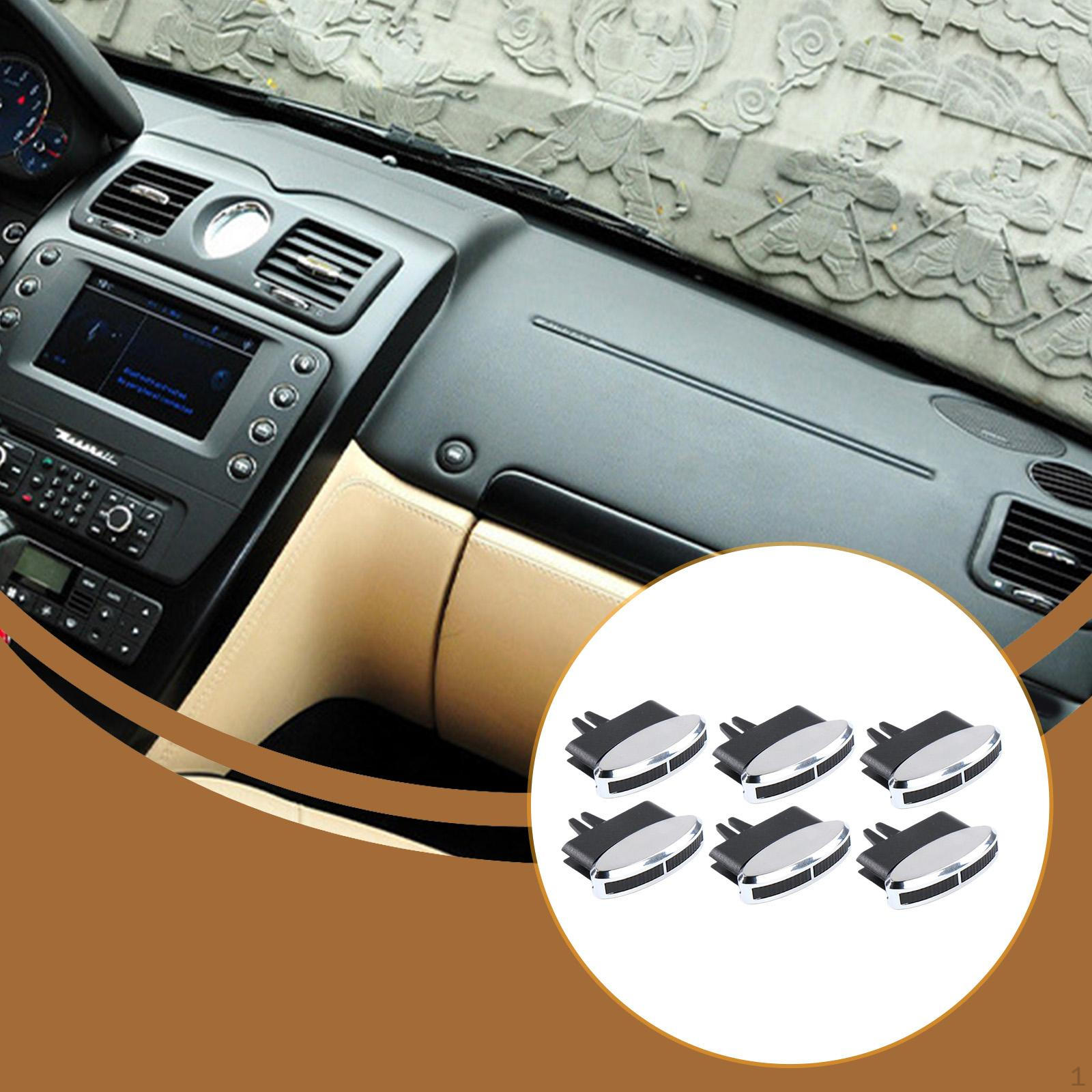 

6x Air Conditioning Vent Clip Grille Clips Convenient Sturdy Easy to Install Replacement for