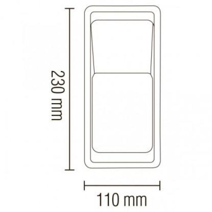 Hublot ILGIN gris à LED 12W IP65 4200K