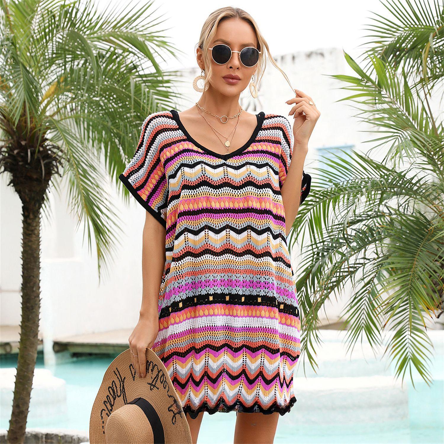 

Летний женский праздничный приморский пляжный купальник больших размеров с цветным вырезом и накидками на пляжный купальник XL чёрный