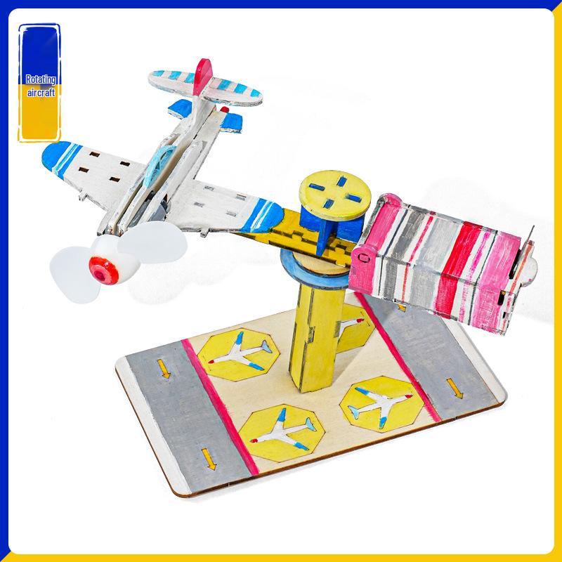 3D Wooden DIY Electric Centrifuge Model Kit for Creative Science Projects