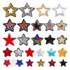 Pentagram Star Sequin Embroidery Computer Embroidery Embroidery Cloth Sticker Hot Melt Glue Ironing Paste Diy Clothes Patch