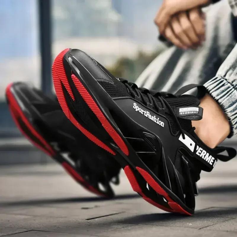 Μόδα Παπούτσια Ανδρικά Blade Running Παπούτσια που ταιριάζουν με όλα Αναπνεύσιμα Αθλητικά Παπούτσια για Τζόκινγκ Μόδα Αντιολισθητικά Απορρόφησης Κραδασμών Αθλητικά Παπούτσια Προπόνησης Zapatillas