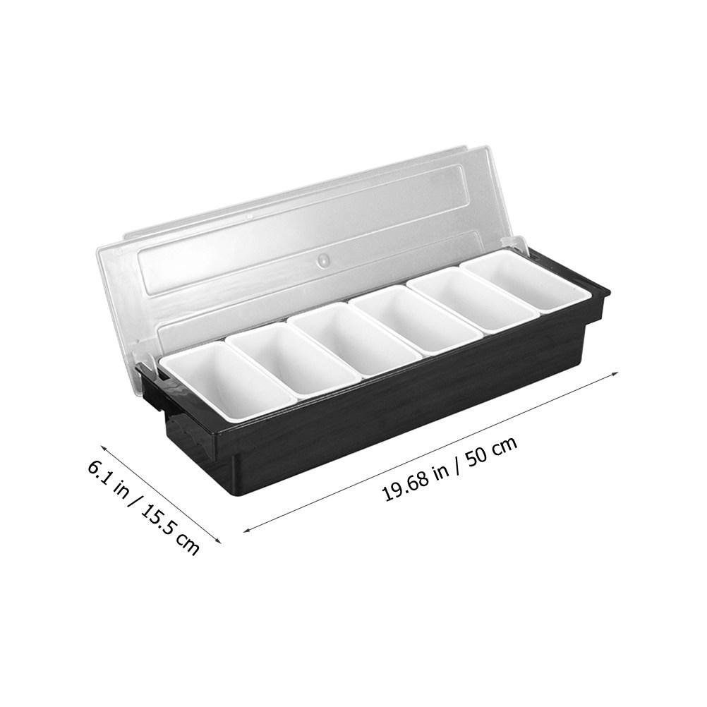 Plastic Compartment Serving Box Divided Snack Container for Party Bar Condiment Fruit Candy Holder Serving Box for Party