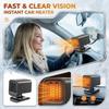 Car Heater Fan Portable 12V 150W Vehicle Heating Defrosting Device Compact Design Adjustable Angle for Windshield Window Demisting