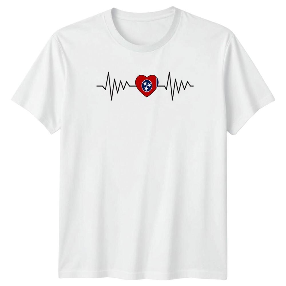 Tennessee Heartbeat TShirt State Pride Tennessee Birthday Gift For Him And Her S