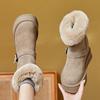 Snow boots increase in height in autumn and winter new platform casual shoes ins trendy small velvet cotton shoes A