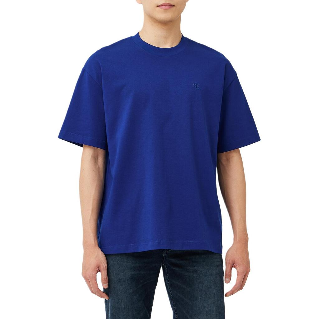 Calvin Klein Loose Fit Round Neck Drop Shoulder Short Sleeve T-Shirt Men Tops 4RAB806-C7K
