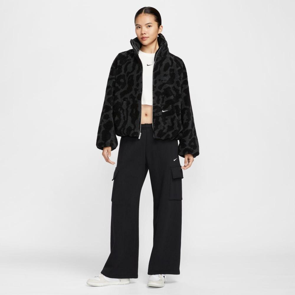 Nike W Street Sherpa Jkt Hv2071 010blk Sail