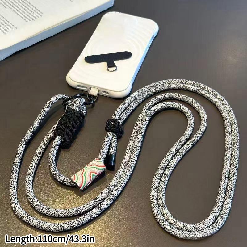 Woven Phone Lanyard Outdoor Mountaineering Mobile Phone Hanging Strap Anti Loss Lanyards Neck Strap for Girl Keychain Chain Rope