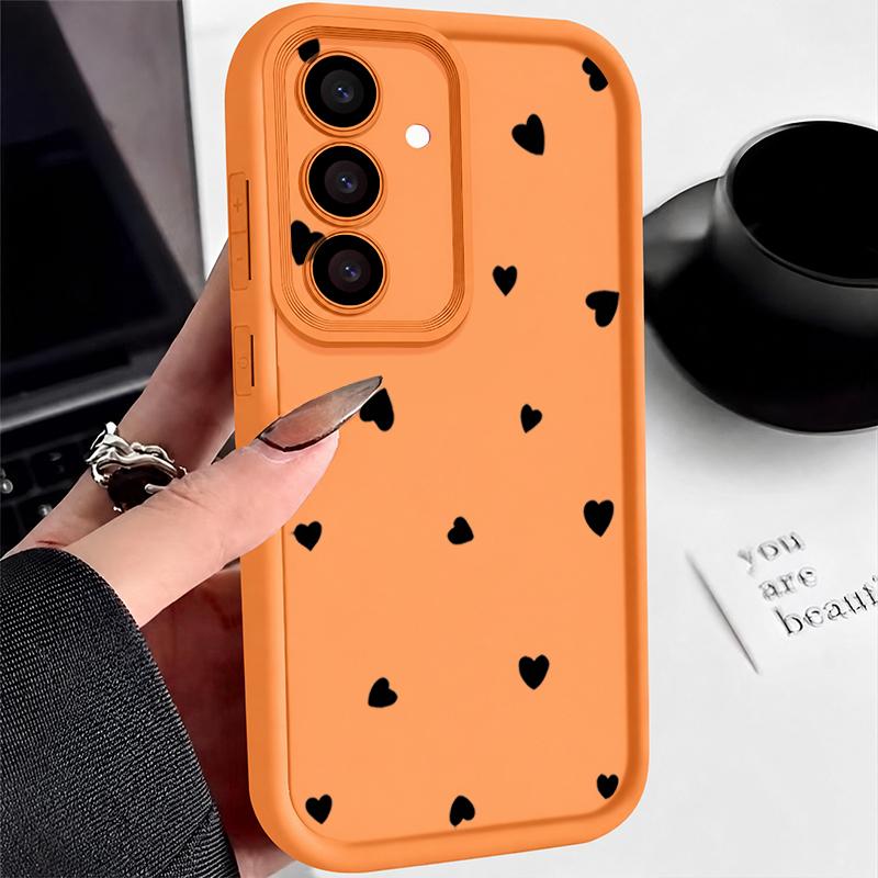 Little Love Hearts Pattern Phone Cover For iPhone 16 Pro Max 17 15 14 18 13 Pro 12 11 16e 17e Cute Shockproof Lens Protection Soft TPU Case