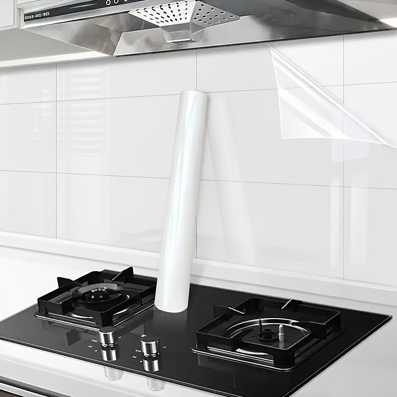 Kuumuskindel kile Läbipaistev, Õli- ja kuumuskindel Isekleepuv Köögi Seinakaitsekile Veekindel Vinüülkleebis Pliitidele, Kappidele