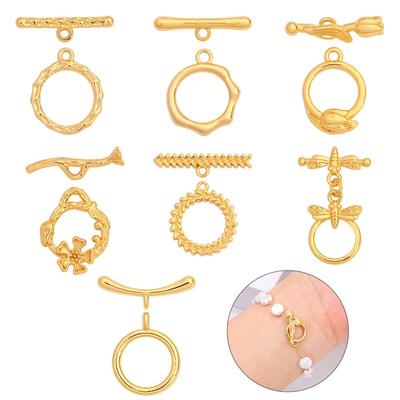 1Set/bag Copper OT Buckle Charm For DIY Necklace Bracelet Jewelry Making Accessories Handmade Supplies