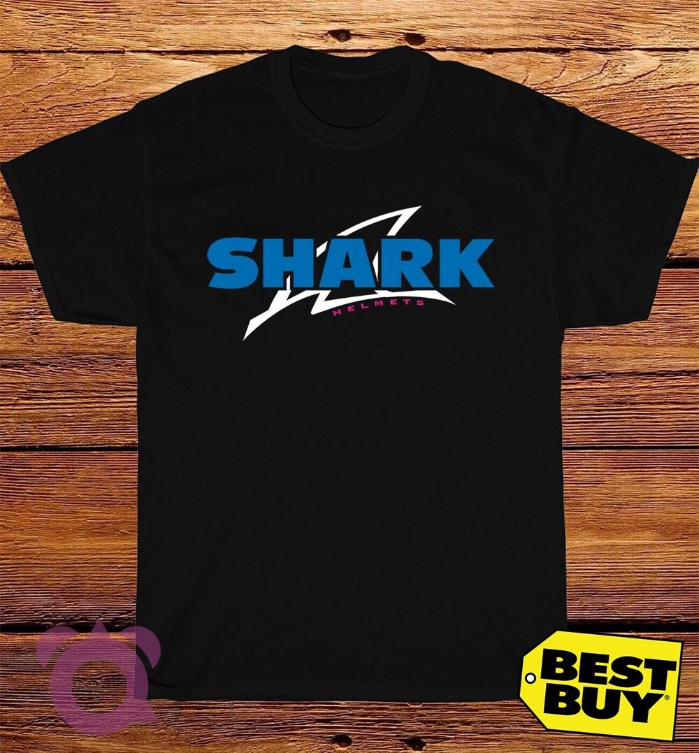 New Shark Racing Helmets Logo American Funny T-Shirt Made In USA Size S to 5XL S