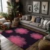 Stylish Pink Flower Doormat Indoor Outdoor Rug Washable Entrance Mats Home Decor Non Slip Floor Carpet Modern Design Area Rugs