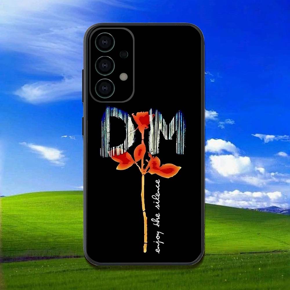 Band D-DepecheS M-Mode Phone Case For Samsung Galaxy A13,A21s,A22,A31,A32,A52,A53,A71,A80,Soft Black Shell