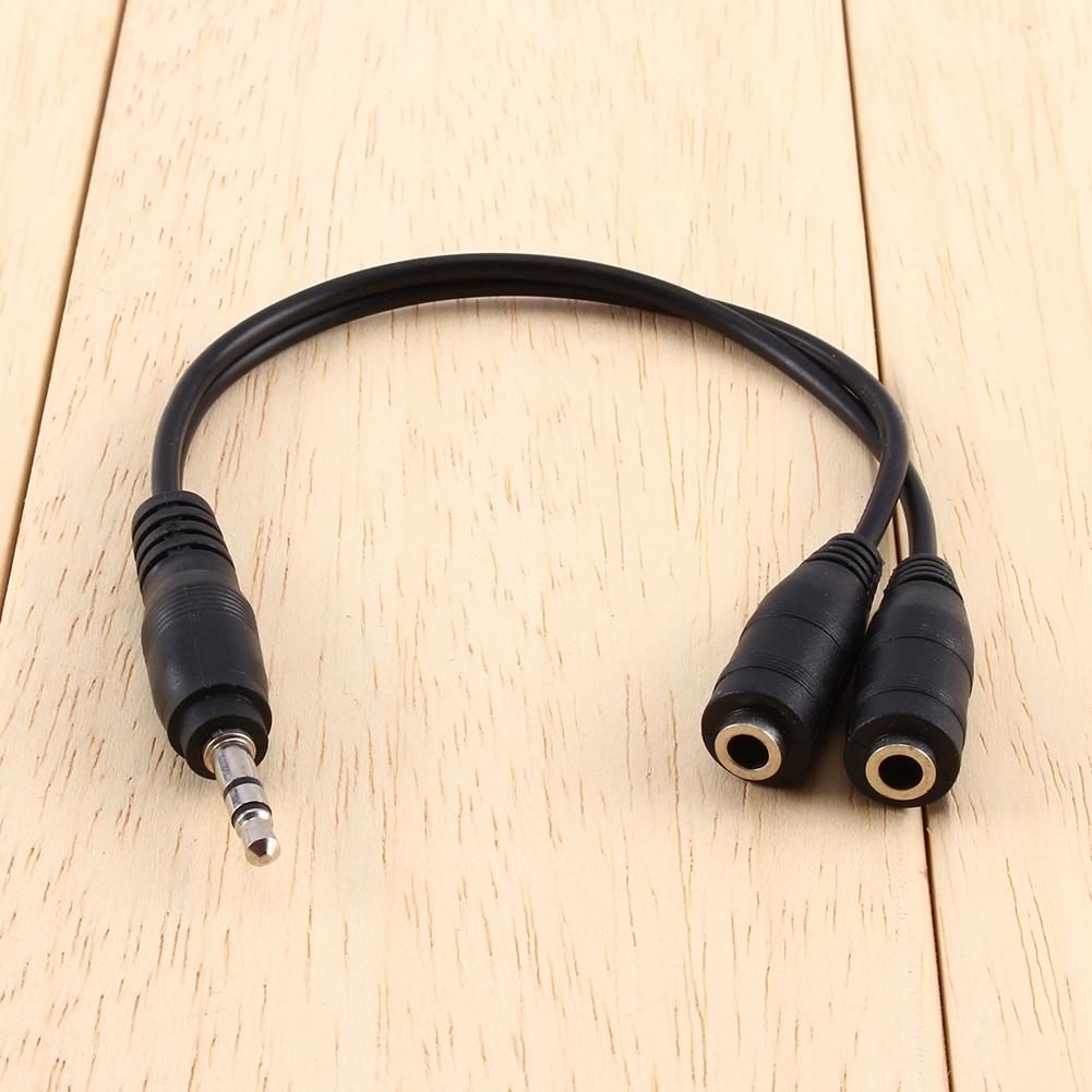 1 stück 3,5mm Audio Aux Kabel Stecker auf 2x Buchse Stereo Verlängerung kopfhörer Splitter