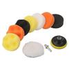 31Pcs Sponge Polishing Waxing Buffing Pad Kit Compound Auto Car W/ Drill Adapter