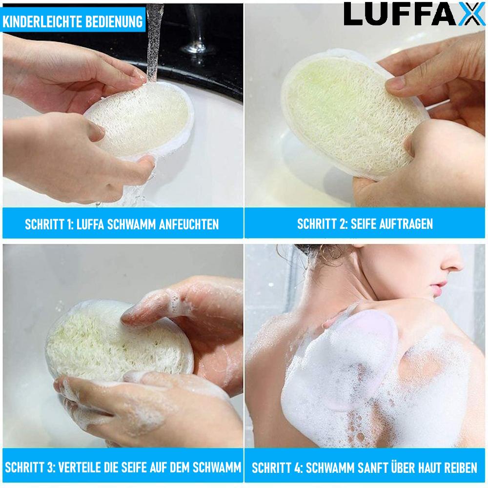 LUFFAX Luffa Sponge Massage Glove Luffa Glove Wellness Peeling Glove