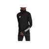 Adidas Color Block Striped Logo Letter Print Long Sleeve Soccer Jersey Men Tops Black HI3045