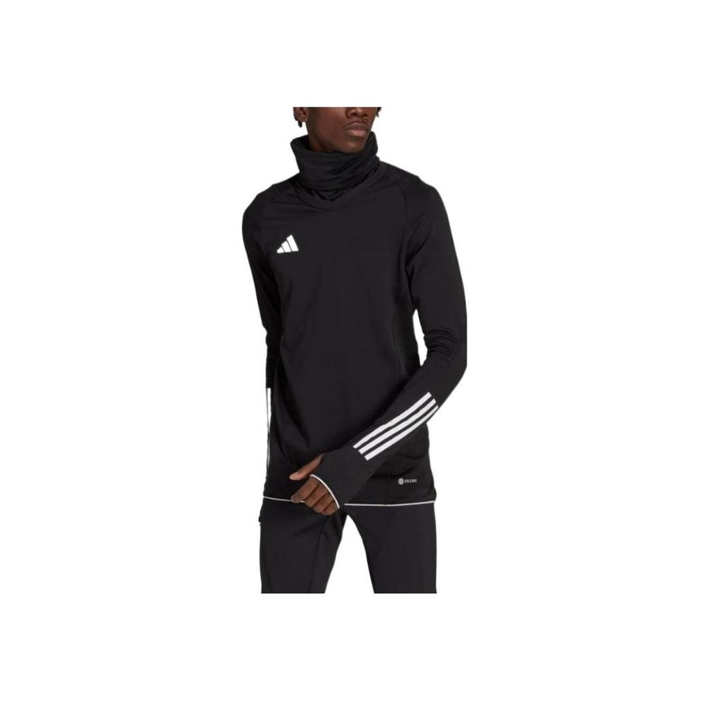Adidas Color Block Striped Logo Letter Print Long Sleeve Soccer Jersey Men Tops Black HI3045