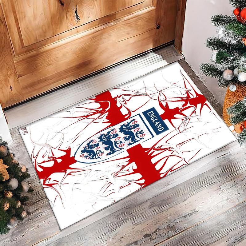 England national football team Printed Flannel Area Rug Non Slip Soft Polyester Floor Carpet Indoor Decor Mat for Bedroom Living Room Sofa