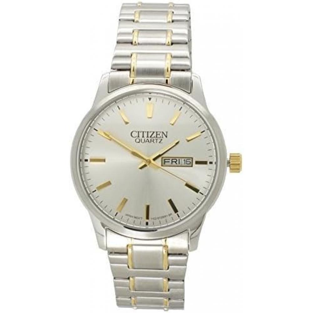 

Citizen Citizen Bf0614 90a Men S eaSy Reader Silver Dial Two Tone expanSion Steel Band Watch [parallel Imported Product]