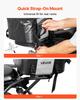 Motorcycle Tail Bag, 28 L Motorcycle Rear Seat Bag with Waterproof Fabric, Outdoor Sports Motorbike Luggage Storage Trunk Handbag with Pocket &