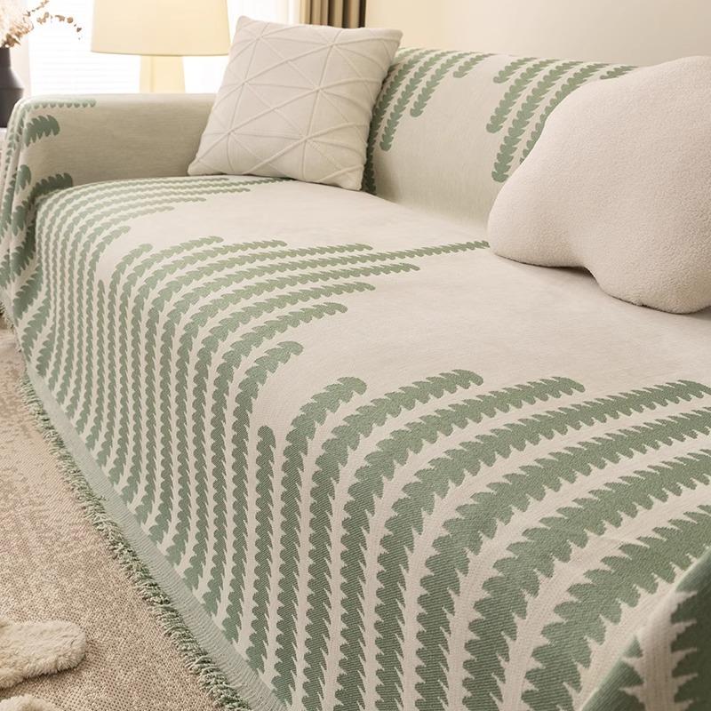 Chenille Sofa Towel Four Seasons Universal Sofa Cushion All-Inclusive Full Covered Cloth Cover Non-Slip Simple Anti-Scratching Double-Sided Universal