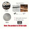 Welcome Daisy Round Metal Sign 2D Flat Aluminum Wall Art Home Bar Kitchen Cafe Decor Holiday Gift