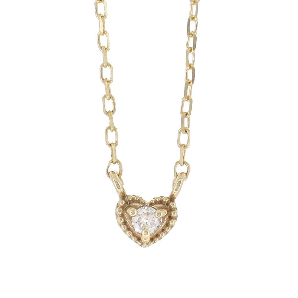 

Gin no Diamond K10YG Gold Necklace for Simple Pendant Gold [Shinjuku Kura] Heart-shaped Women, Top,