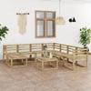 Day and Night - Day and Night Garden Furniture Set 9 Pieces Green Impregnated Pine Wood