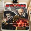 One-Punch Man Warm Soft Flannel Blanket Printed Pattern for Home Sofa Bed Chair Comfortable Travel Picnic Throw -xia35