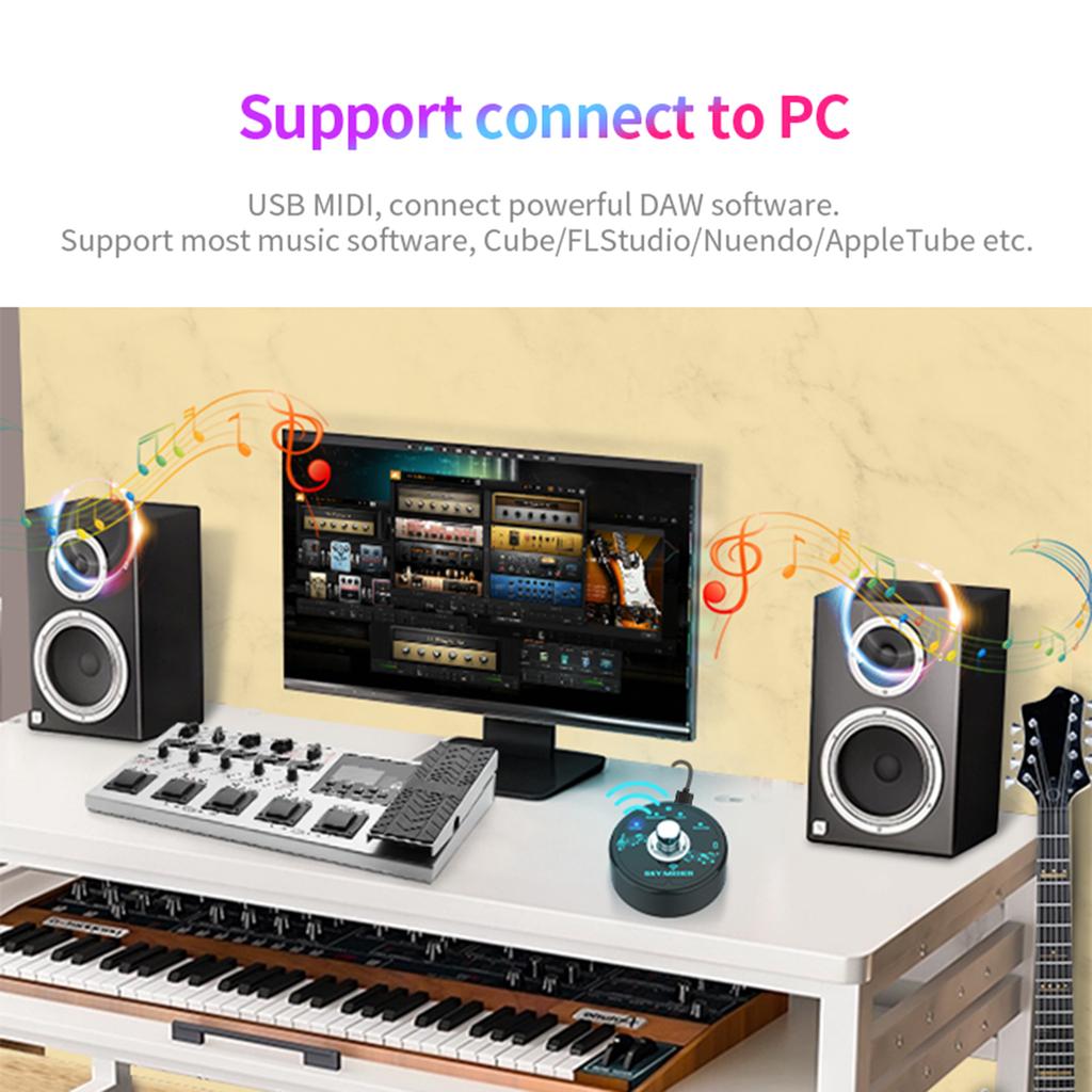 Pedale per girare le pagine Partitura Girapagine Connettività wireless Pedale wireless girapagine Ricaricabile Girapagine musicale