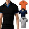 Color Block Patchwork Printed Polo Shirt for Men Summer Casual Short Sleeve Men's Polo T-Shirt Top Oversized 8XL Golf Sweatshirt Yasheng