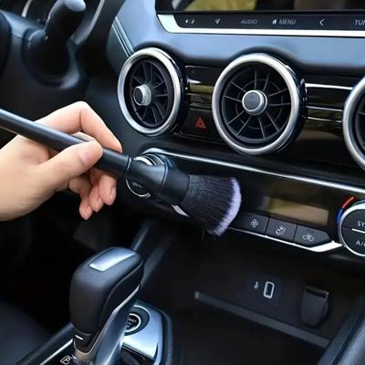 1PC Car Interior Detail Brush, Home Cleaning Dusting Brush, Computer Keyboard Jewelry Dusting Cleaning Brush Dust Removal Tool