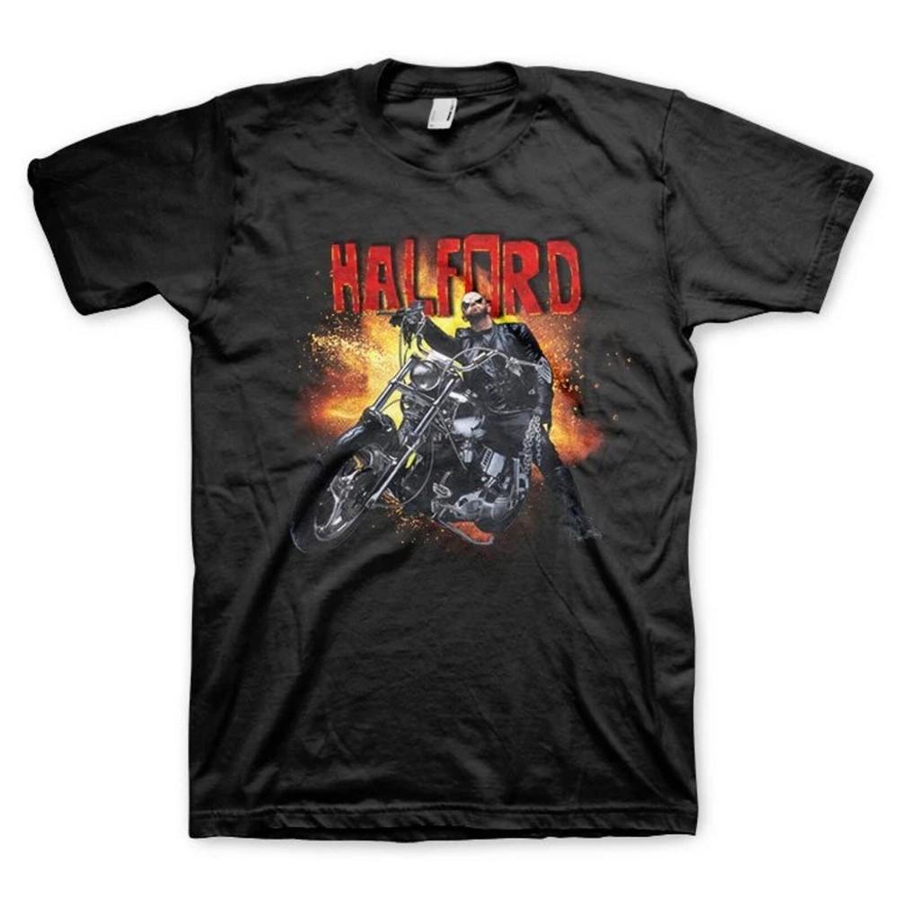 

JUDAS PRIEST cd lgo ROB HALFORD MOTORCYCLE Official SHIRT LRG New sad defenders Unisex T-Shirt XL