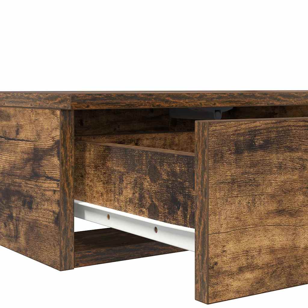 Bed Drawers Smoked Oak 90 x 36.5 x 16.5 cm