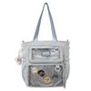 Mori large-capacity backpack female ins college style soft sister girl versatile transparent pain bag student class schoolbag